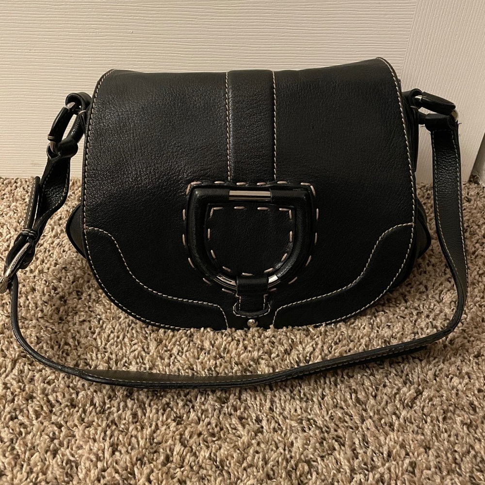 Authentic Dolce&Gabbana leather saddle bag